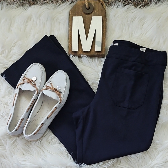 Cato Navy Blue Boot Cut Leggings - Picture 1 of 13